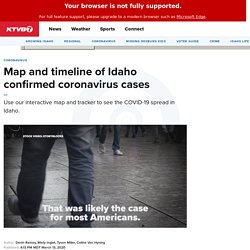 Map and timeline of Idaho confirmed coronavirus cases