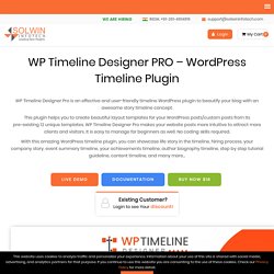 WordPress Timeline Plugin