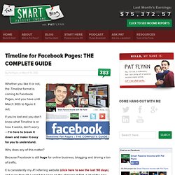 Timeline for Facebook Pages: THE COMPLETE GUIDE
