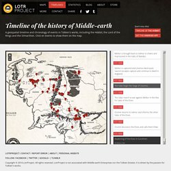 Timeline of the history of Middle-Earth - LotrProject