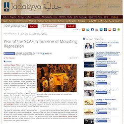 Year of the SCAF: a Timeline of Mounting Repression