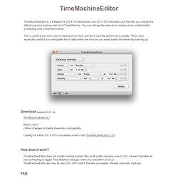 TimeMachineEditor