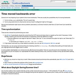 TimeMovedBackwards - Dovecot Wiki