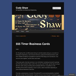555 Timer Business Cards