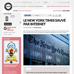 Le New York Times sauvé par internet