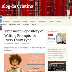 Timesaver: Repository of Writing Prompts for Every Essay Type