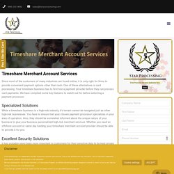Timeshare Merchant Account Services - 5 Star