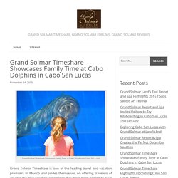 Grand Solmar Timeshare Showcases Family Time at Cabo Dolphins in Cabo San Lucas - Grand Solmar Timeshare