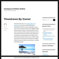 Rent timeshares