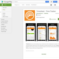 Timesheet - Time Tracker - Apps on Google Play