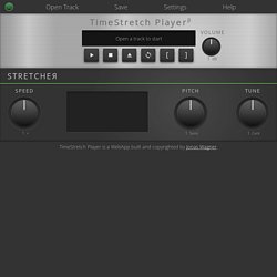 TimeStretch Audio Player - 29a.ch