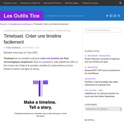 Timetoast. Créer une timeline facilement - Les Outils Tice