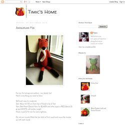 Timic's Home: Amigurumi Fox