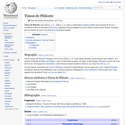 Timon de Phlionte 325-235 av J.C.