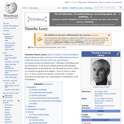 Timothy Leary