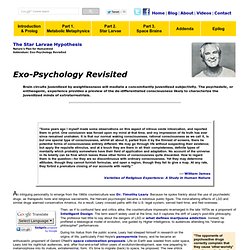 Timothy Leary's Exo-Psychology Revisited