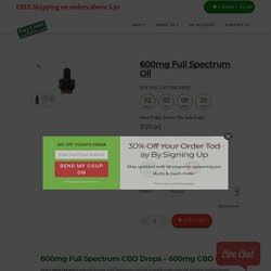600mg Full Spectrum CBD Hemp Extract