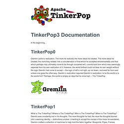 TinkerPop3 Documentation