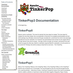 TinkerPop3 Documentation