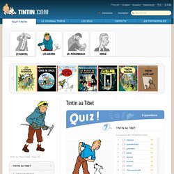 Tintin au Tibet - Quizz