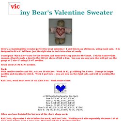 6" Bear Valentine Sweater