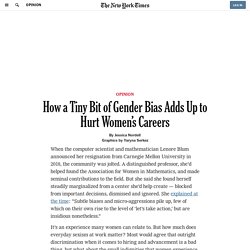 How a Tiny Bit of Gender Bias Adds Up to Hurt Women’s Careers
