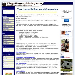 Tiny House Builders and Companies