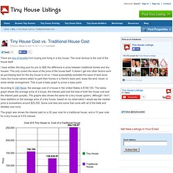 Tiny House Cost vs. Traditional House Cost