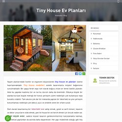 Tiny House Ev Planları