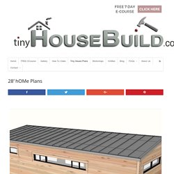 Tiny House Plans - hOMe Architectural Plans