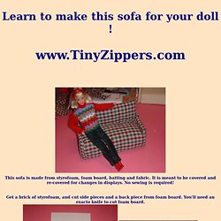 Make An Easy Doll Sofa
