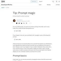 Tip: Prompt magic