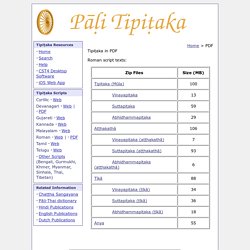 Tipiṭaka in PDF