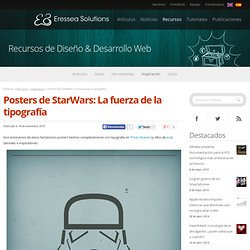 Posters de StarWars: La fuerza de la tipografía