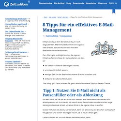 8 Tipps für ein effektives E-Mail-Management