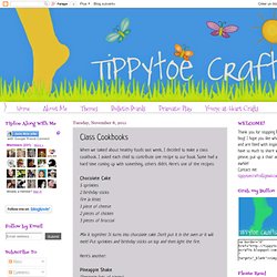 Tippytoe Crafts: Class Cookbooks