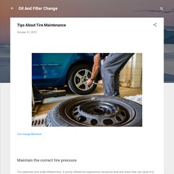 Tips About Tire Maintenance