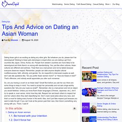 Tips And Advice on Dating an Asian Woman