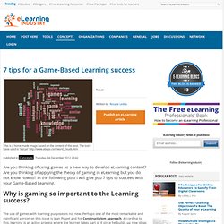 7 tips for a Game-Based Learning success