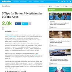 5 Tips for Better Advertising in Mobile Apps