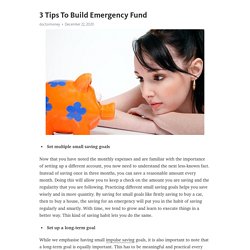3 Tips To Build Emergency Fund – Telegraph