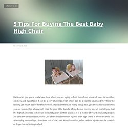 5 Tips For Buying The Best Baby High Chair