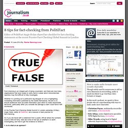 8 tips for fact-checking from PolitiFact