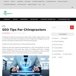 SEO Tips For Chiropractors