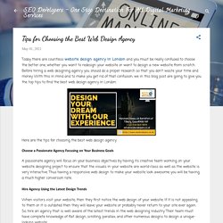 Tips for Choosing the Best Web Design Agency