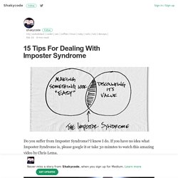 15 Tips For Dealing With Imposter Syndrome – Shakycode
