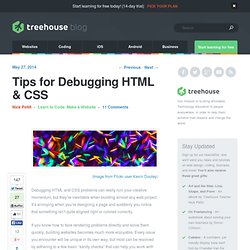 Tips for Debugging HTML & CSS