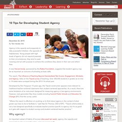 10 Tips for Developing Student Agency