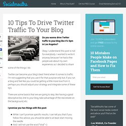 10 Tips To Drive Twitter Traffic To Your Blog