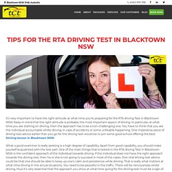Tips for the RTA Driving Test in Blacktown NSW